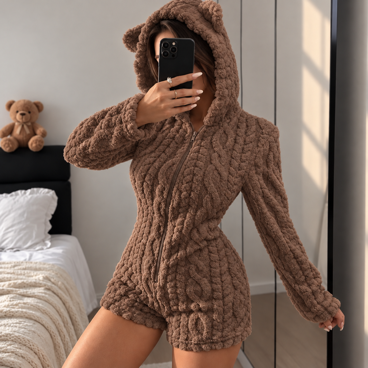 LumiTeddy™ – Pijama Afelpada con Osito