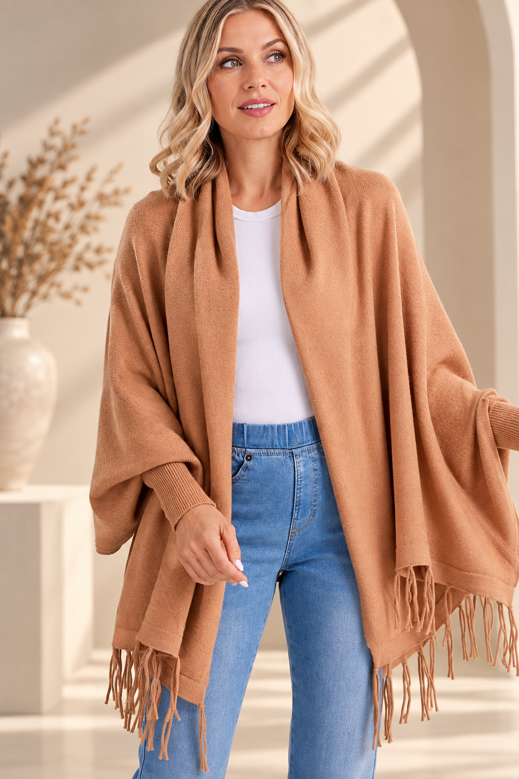 Sienna™ – Chal Elegante con Mangas