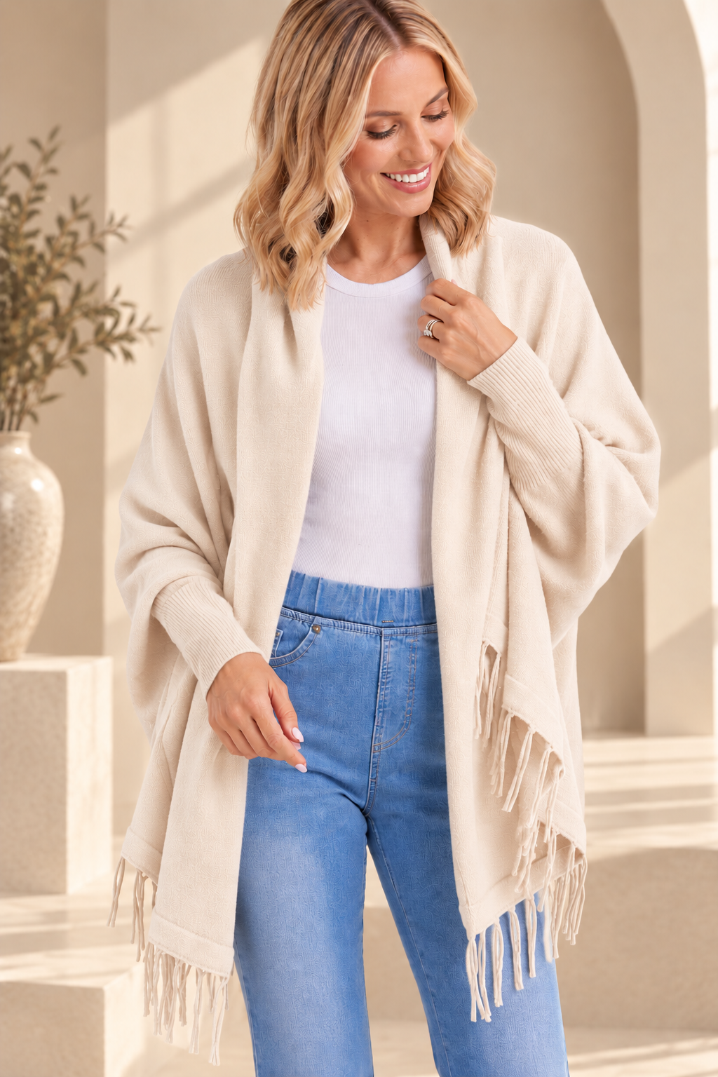 Sienna™ – Chal Elegante con Mangas